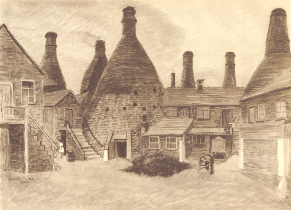 ETRURIA. Wedgwood Works. Staffordshire. By Louisa Puller 1948 old print